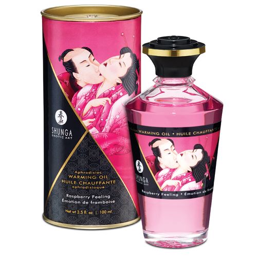 Shunga Aphrodisiac Warming Oil Raspberry Feeling